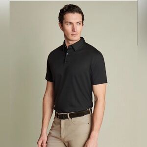 Charles Tyrwhitt Black Polo Shirt L